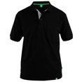 thumbnail image 1 of Duke - Polo piqué con bolsillo en pecho modelo Grant para hombre (Negro), 1 of 2