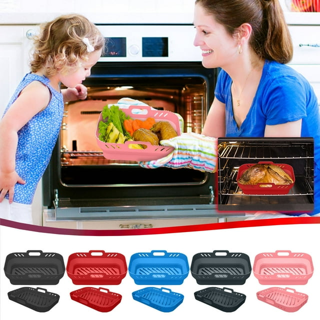 Vaidha 7.66 Inch Folding Frying Pan Pad Silica Gel Baking Pan Silica Gel Pad