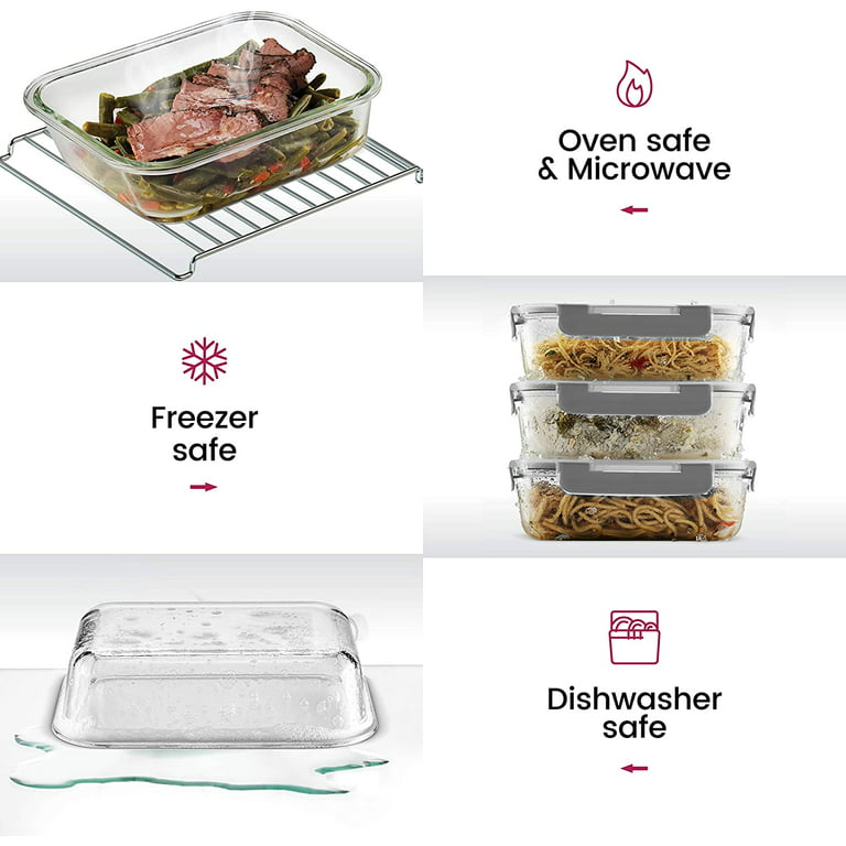 These Glass Food Containers Can Go in the Fridge, Freezer, & the Oven –  SheKnows