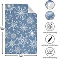 thumbnail image 3 of Kitchen Dish Towels, Winter Christmas Snowflakes Kitchen Towels Set of 6 Super Soft Absorbent Dish Towels Set Microfiber Polyester Kitchen Dish Cloths Decorative Tea Towels, 28"x18", 3 of 7