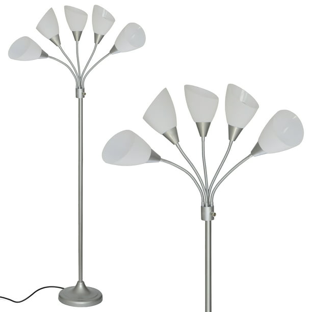 Modern Medusa 5 Light Floor Lamp With, Multi Bulb Floor Lamp