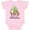 AD-Pink, variant on Baby's 1st Christmas with Santa Reindeer and Tree Boys or Girls Baby Bodysuit