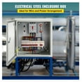 thumbnail image 2 of NEMA 4X Steel Enclosure 12x12x8", IP66 Waterproof Electrical Box, Outdoor Indoor Junction Box with Mounting Plate - Heavy Duty Steel Electrical Enclosure, 2 of 7