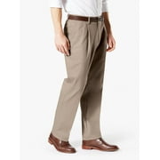 Dockers Men's Pleated Classic Fit Signature Khaki Lux Cotton Stretch Pants