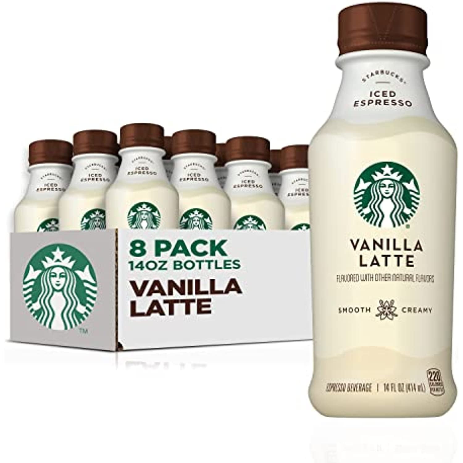Buy Starbucks Iced Espresso, Vanilla Latte, 14Oz Bottles 8 Pack Online