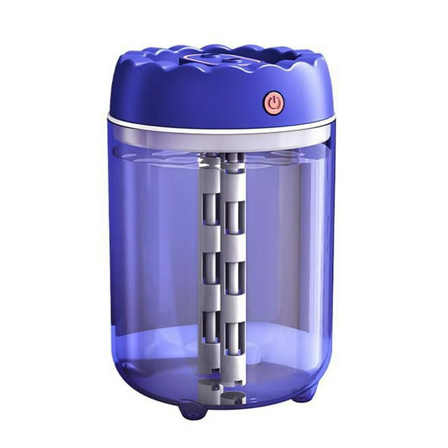 Humidifiers for Bedroom Portable Humidifiers Portable Desktop Humidifier, 1.8L Cold Fog Humidifier, Small Humidifier for Home Bedroom And Office, Plant, Double Head Spray, Colorful Night Function