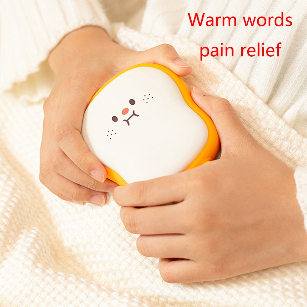 Double-Sided Pocket Hand Warmer USB Charging Cartoon Bread Warmer Lovely Gift