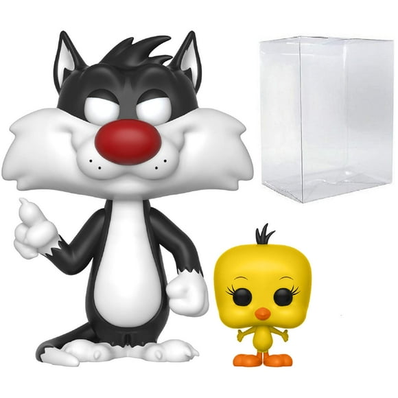 Funko Pop! Animation: Looney Tunes - Sylvester and Tweety Vinyl Figure (Bundled with Pop Box Protector CASE)