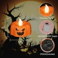 thumbnail image 2 of DRomance Ghost Flickering Flameless Candles Battery Operated with Remote and Timer 6 Pack Spooky White LED Tea Lights Candles Dimmable Light Halloween Indoor Decoration Gifts(2 x 2.4 Inches), 2 of 10