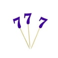 thumbnail image 3 of Darling Souvenir, Number 7 Birthday Year Cupcake Toppers, Birthday/ Anniversary Party Dessert Decorations - Pack Of 20, 3 of 3