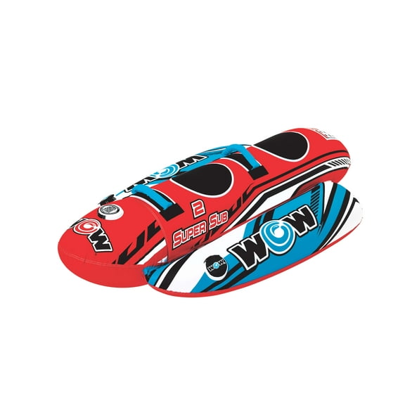 WOW Sports Super Sub 1-2 Person Towable, Waterskiing Towables for Children to Adult Ages 12