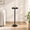7.87" Black(round), variant on StarZe Adjustable Height C Shaped End Table,360° Swivel Side Tables with Wheel for Livingroom, Bedroom,Walnut.