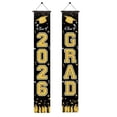 thumbnail image 1 of Graduation 2026 Congrats Grad with Banner Porch Sign Hanging Swirls Honeycomb Centerpieces Balloons for Grad Party Decorations(Gold) Decoration, 1 of 8