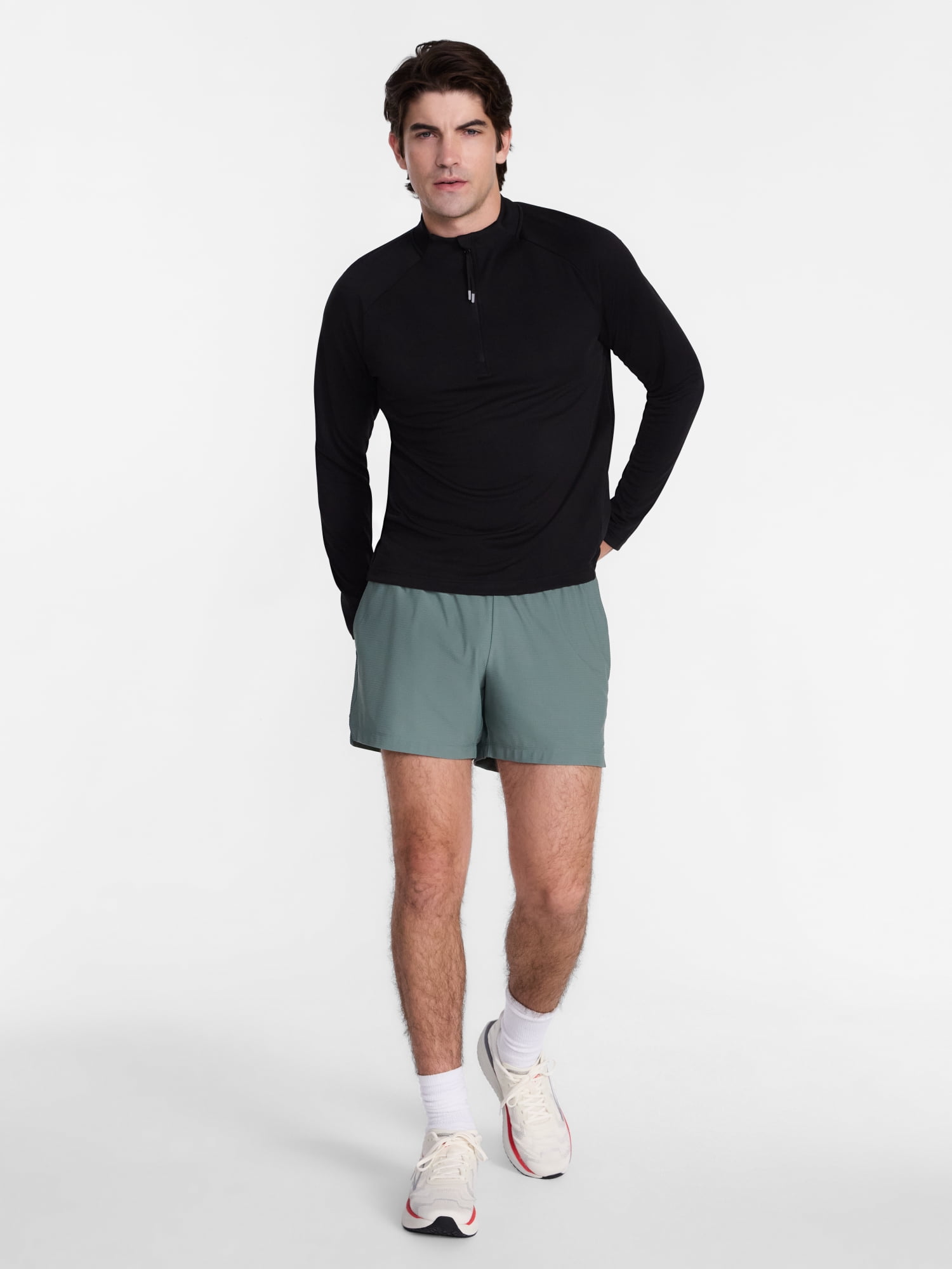 Avia Men's and Big Men's Performance Textured Shorts, 5'' Inseam, Sizes XS-5XB