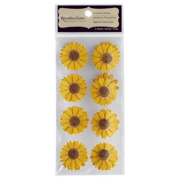 12 Packs: 16 ct. (192 total) Signature™ Sunflower Stickers by Recollections™