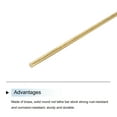 thumbnail image 4 of 2.5mm x 305mm Brass Round Rod, Metal Solid Shaft Rods Lathe Bar 20pcs, 4 of 5