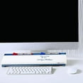 thumbnail image 2 of Glass Dry Erase White Board, Desktop Computer Pad for Notetaking, 18" x 6" Whiteboard, Clean Erase Surface with Storage, 1 Dry Erase Marker, Dot Pattern (GDP186D), 2 of 8