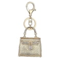 thumbnail image 1 of Rhinestone Key Chain Holder Ring Elephant Shape Alloy Keyring Bag Decoration (Champagne), 1 of 1