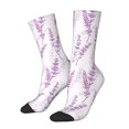 thumbnail image 1 of Balery Lavender Flowers Calcetas Largas con Estampado para Hombre y Mujer – Suaves y Transpirables, Talla Única (US 5-11), 1 of 6