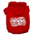 thumbnail image 1 of Dirty Dogs Screen Print Pet Hoodies Red Size Med (12), 1 of 1