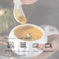 thumbnail image 4 of Qeeadeea Bouillon Cups, French Onion Soup Bowls With Handles, French Onion Soup Crocks Oven Safe, Microwave Soup Bowl With Lid, Soup Mug-White-11.5x11.5x6.5cm, 500ml, 4 of 7