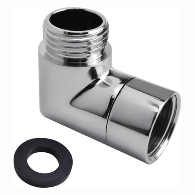 Solid Brass Shower Elbow Adapter, G1/2" Shower Arm Elbow Connection