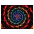 thumbnail image 2 of Fleur Spirale Abstraite Rouge Bleue - Art sur Toile Abstrait Surdimensionné, 2 of 3