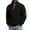 Black #010, variant on Men's Cable Knit Pullover Sweater Casual Long Sleeve Stand Collar Button Knitted Sweaters Royal Blue M