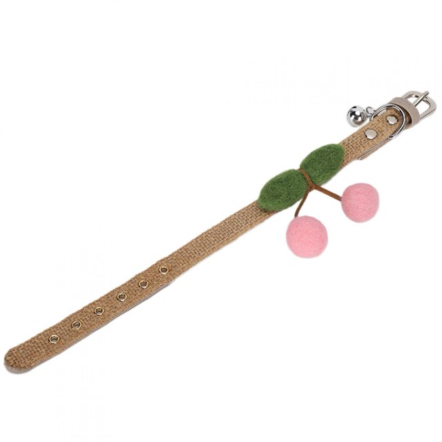 Collier en Cuir pour Chat, Collier pour Animaux de Compagnie Réglable Mignon Taille Libre Collier pour Chat Haut de Gamme Performance