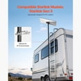 thumbnail image 4 of KFFKFF Starlink RV Ladder Mount, 360°Adjustable Angle Mounting Standard Gen 3 Pipe Kit, Heavy-Duty Steel Extra Long Starlink RV Ladder Adapter, Compatible with Gen3 and V3, 4 of 9