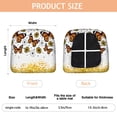 thumbnail image 3 of White Butterfly Flower Dot Pattern Seat Covers for Dining Room Chairs Set Of 4,Stretch Printed Washable Chair Seat Cover with Elastic Ties and Button,Removable Waterproof Couch Cushion Covers, 3 of 6