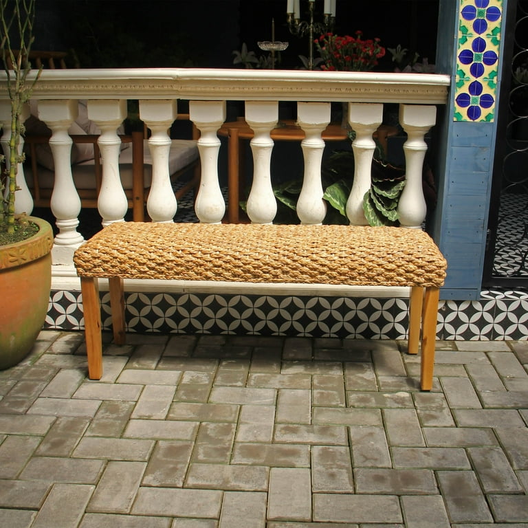 Water Hyacinth Accent Bench Water Hyacinth Accent Bench