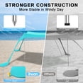 thumbnail image 3 of Carpa de playa ihuan 305 x 305 cm UPF50+, refugio exterior para 8 personas, 3 of 6