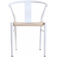 thumbnail image 4 of Meridian Furniture Beck Beige Hand Woven Rope Dining Chair, 4 of 7