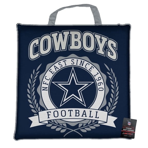 NFL Dallas Cowboys 14x14x1.75 Inch Team Color Cushion with Handle and Polyurethane Internal Pad