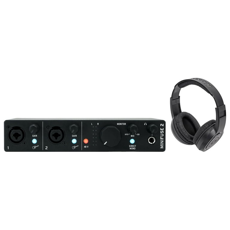 Arturia Minifuse 2 Black 2x2 USB MIDI Audio Recording Interface+
