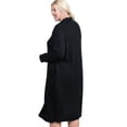 thumbnail image 4 of Pastel by Vivienne Women's Turtleneck Long Sleeve Dress Plus Size Black XX-Large, 4 of 4