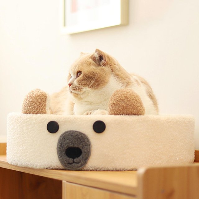 Rascador de gato Sisal, almohadilla para rascar cama, nido para dormir, cama de salón antideslizante para rascar, duradero para juguete de Yinane Cama rascador para gatos