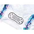 thumbnail image 6 of Serdomi Girls One Piece Rash Guard Swimsuit Cute Purple Mermaid Scales Print Zipper Toddler Bathing Suits Size 4, 6 of 7