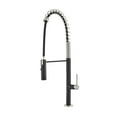 thumbnail image 4 of Chalet Single Handle, Pull-Down Kitchen Faucet in Brushed Nickel and Black, 4 of 11