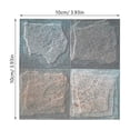 thumbnail image 2 of OULII Diy Tile Decals 18Set Tile Stickers Grey Home Wall Decor Kitchen Bathroom, 2 of 8