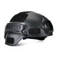 thumbnail image 3 of Black Military Tactical Helmet with Night Vision Sport Camera Mount for Airsoft Gear and Paintball Head Protection, 3 of 4