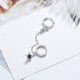 thumbnail image 4 of Sonducket Pendientes de aro de moda delicado pendiente de cadena encantador hermoso cristal de estrella todo-fósforo oreja joyería regalos de navidad Ropa, zapatos y accesorios Miscelánea Sonducket AP016923-00, 4 of 6