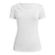 thumbnail image 4 of Camiseta básica ajustada de manga larga y cuello en V para mujer, de rayón elástico/spandex - S-L, 4 of 5