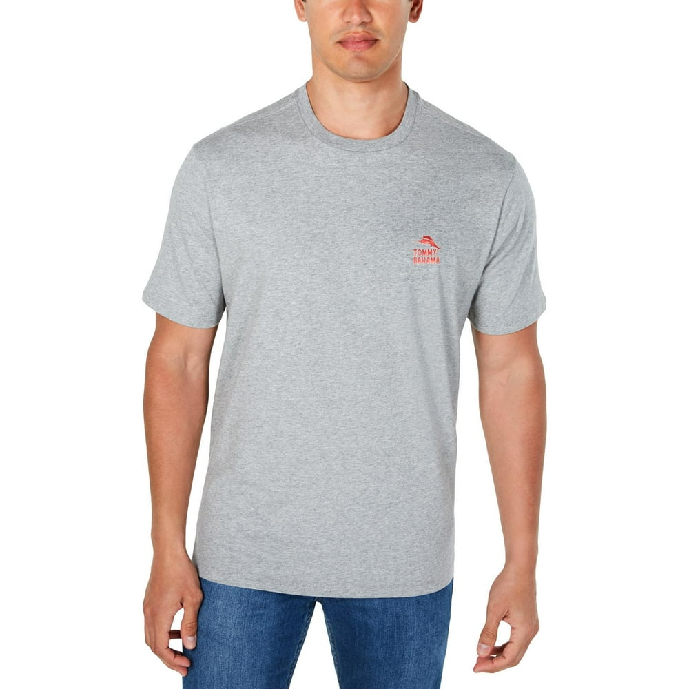 Tommy Bahama - Tommy Bahama Mens Pier Group Cotton Crewneck Graphic T ...