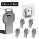 thumbnail image 2 of Home wall decoration picture hooks metal crafts 5pc, 2 of 4