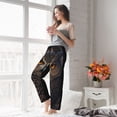 thumbnail image 4 of KLL Womens Classical Style Brown Owl Print Pajama Pants Soft Pajama Bottoms for Women Cozy Lounge Pants, 4 of 5