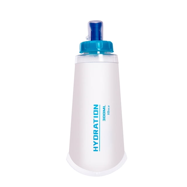 Graflsoa Bouteille d'Eau Compacte 300ML/400ML TPU Pliable pour Sports Extérieurs - Solution d'Hydratation Légère, Portable et Écologique pour Course, Randonnée et Camping