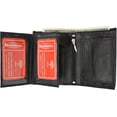 thumbnail image 2 of Marshal Leather Bifold Wallet, Black with Organza Gift Bag Black, 2 of 9