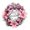 Pink, variant on 1Pc 11.8" Christmas Wreath for Front Door, Silver Poinsettia Artificial Pine Wreath with Merry Christmas Sign and Ribbon Bow for Holiday Wall Decor